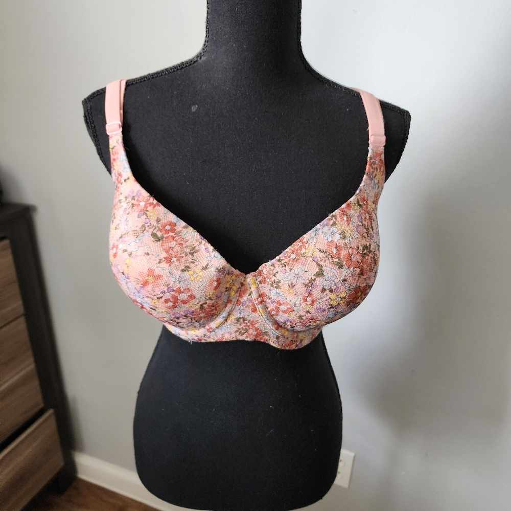 No Boundaries Floral Push Up Bra